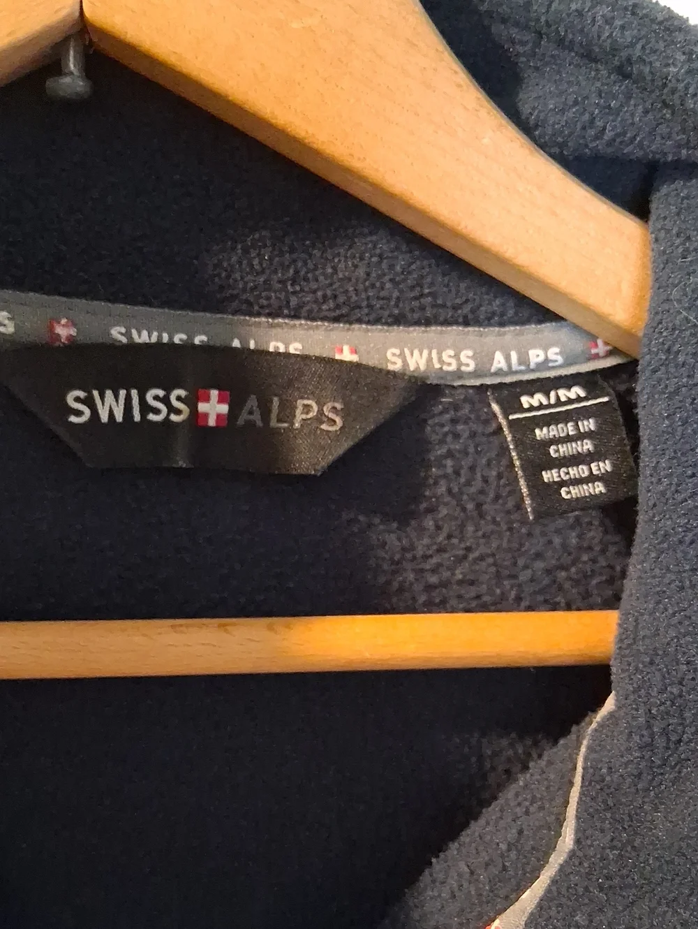 Swiss Alps Navy Full-Zip Fleece Jacket